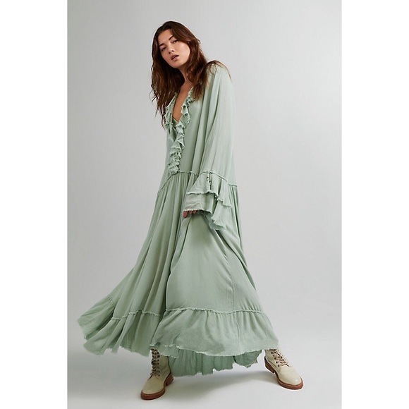 NWT Free People Sweet Darlin boho Maxi Dress - Picture 2 of 6